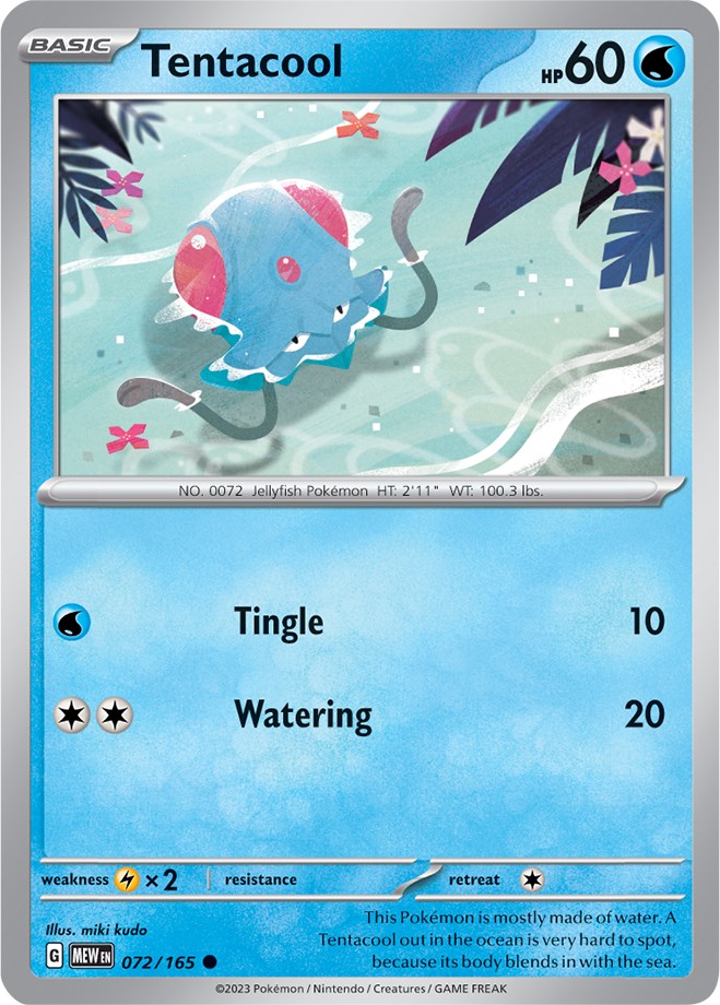 Tentacool (072/165) [Scarlet & Violet: 151] | Clutch Gaming