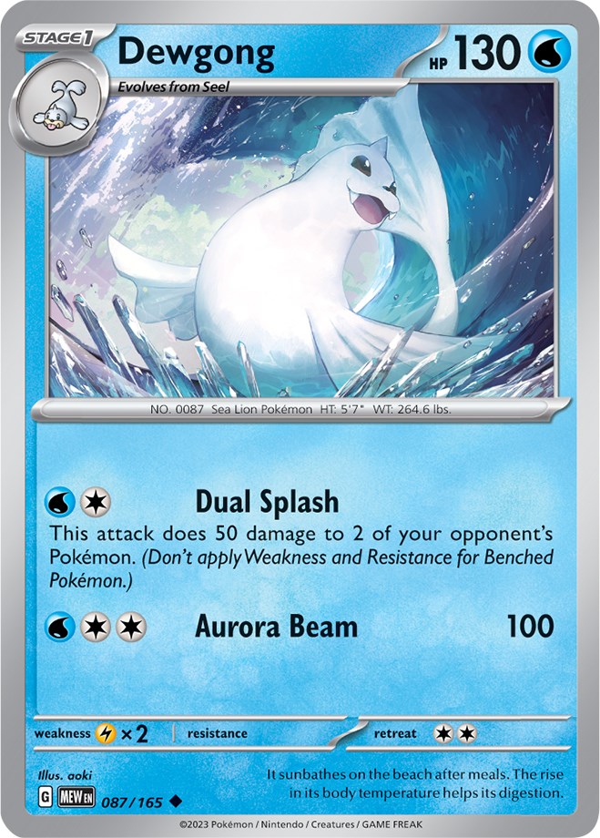 Dewgong (087/165) [Scarlet & Violet: 151] | Clutch Gaming