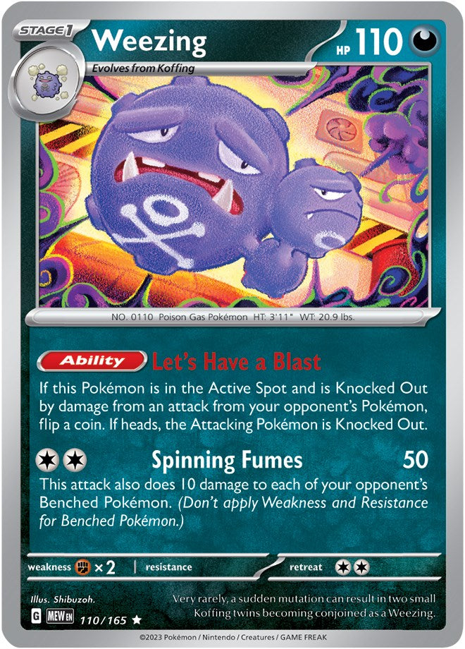 Weezing (110/165) [Scarlet & Violet: 151] | Clutch Gaming