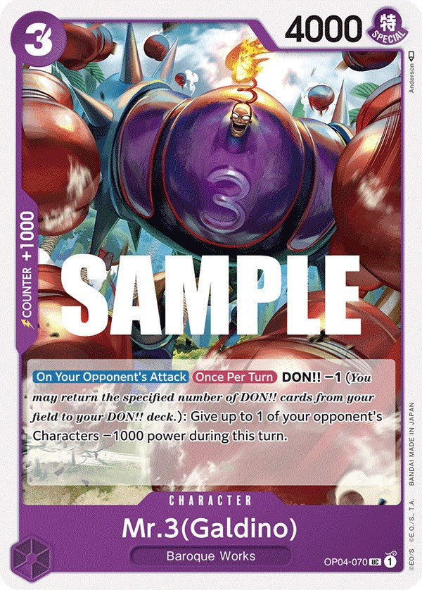 Mr.3(Galdino) [Kingdoms of Intrigue] | Clutch Gaming