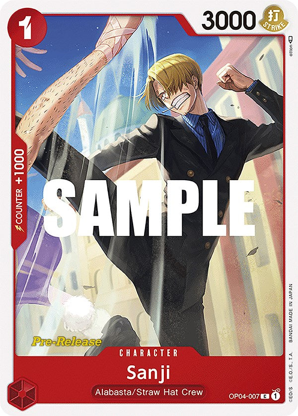 Sanji [Kingdoms of Intrigue Pre-Release Cards] | Clutch Gaming