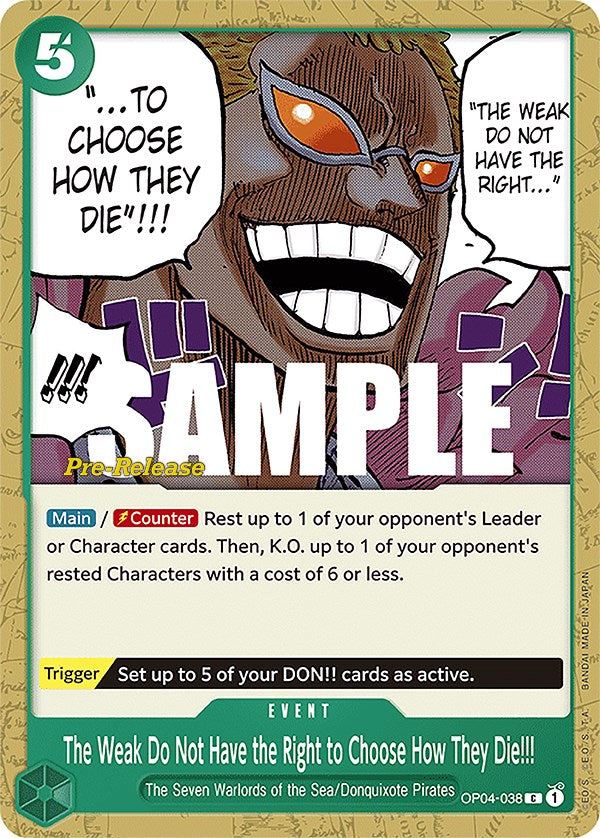 The Weak Do Not Have the Right to Choose How They Die!!! [Kingdoms of Intrigue Pre-Release Cards] | Clutch Gaming