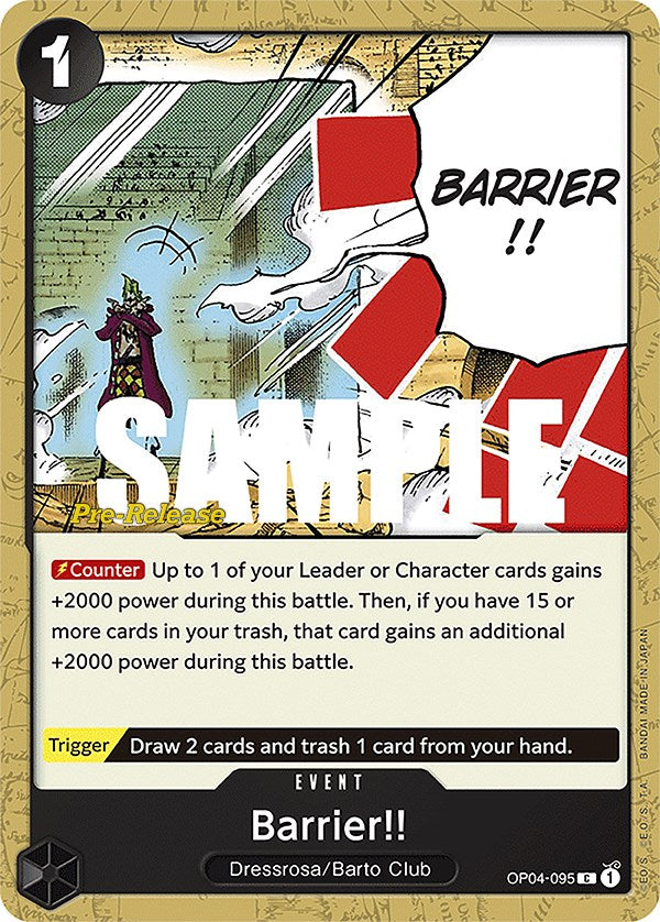 Barrier!! [Kingdoms of Intrigue Pre-Release Cards] | Clutch Gaming