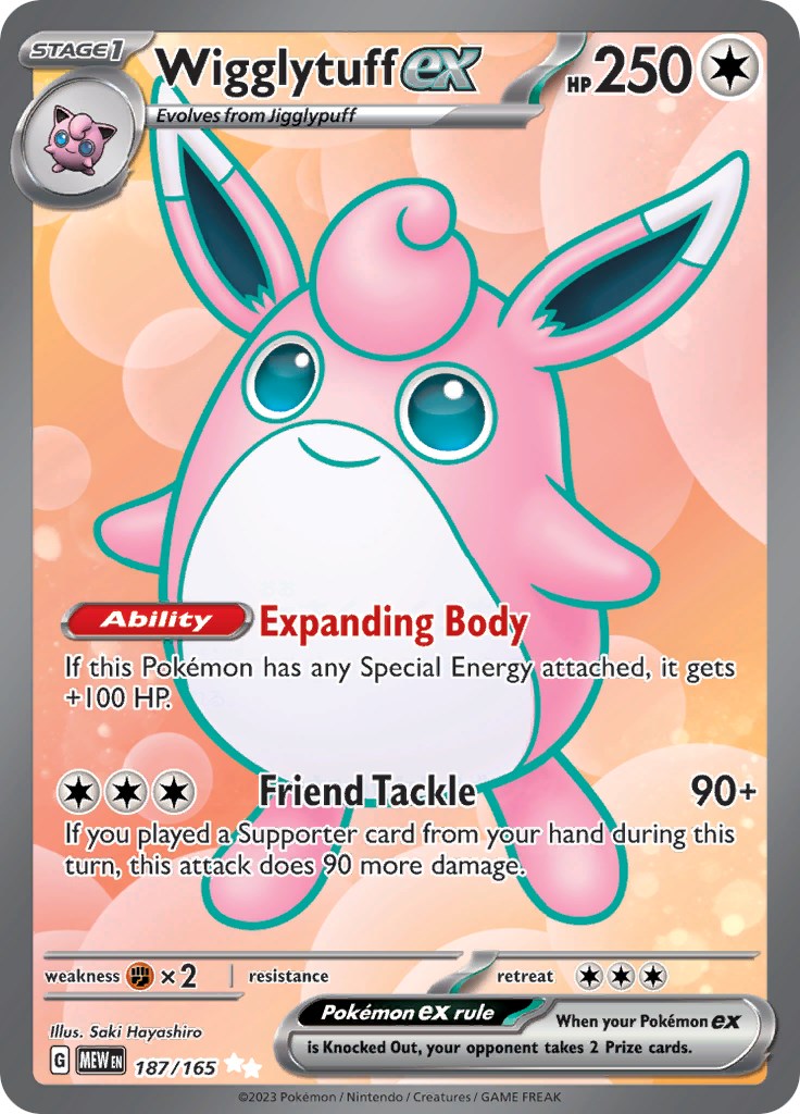 Wigglytuff ex (187/165) [Scarlet & Violet: 151] | Clutch Gaming