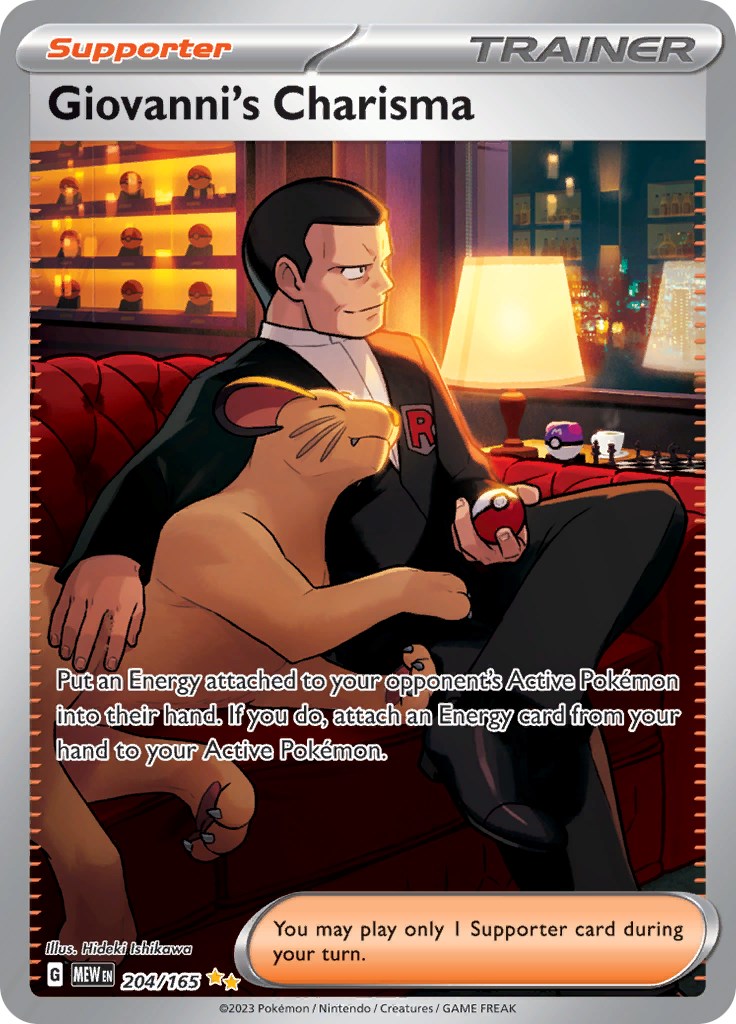 Giovanni's Charisma (204/165) [Scarlet & Violet: 151] | Clutch Gaming