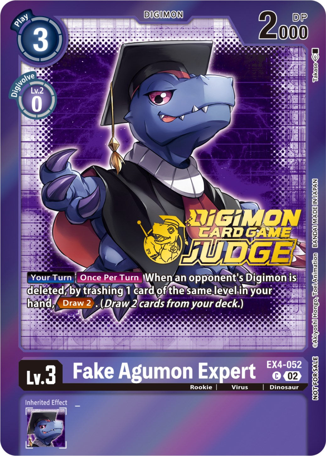 Fake Agumon Expert [EX4-052] (Judge Pack 4) [Alternative Being Booster Promos] | Clutch Gaming