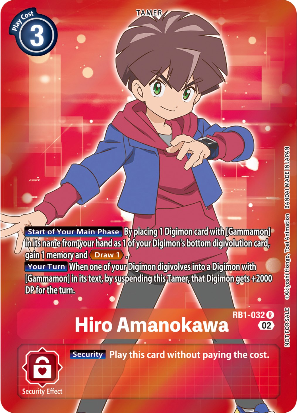 Hiro Amanokawa [RB1-032] (Box Topper) [Resurgence Booster] | Clutch Gaming