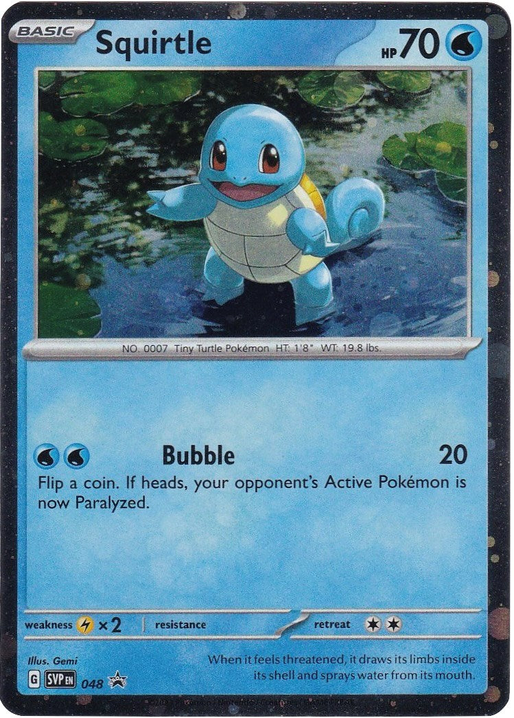 Squirtle (048) (Cosmos Holo) [Scarlet & Violet: Black Star Promos] | Clutch Gaming