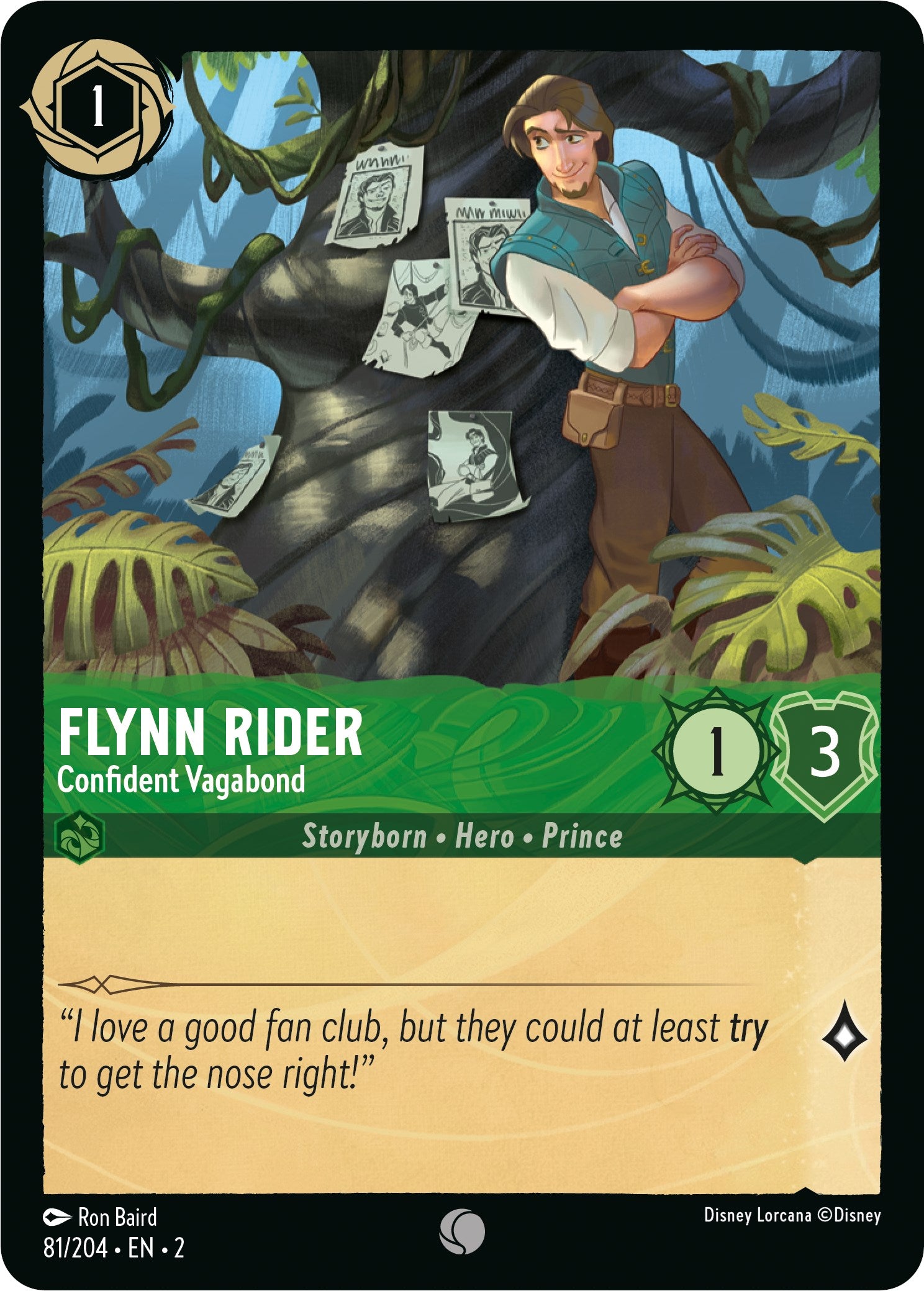 Flynn Rider - Confident Vagabond (81/204) [Rise of the Floodborn] | Clutch Gaming
