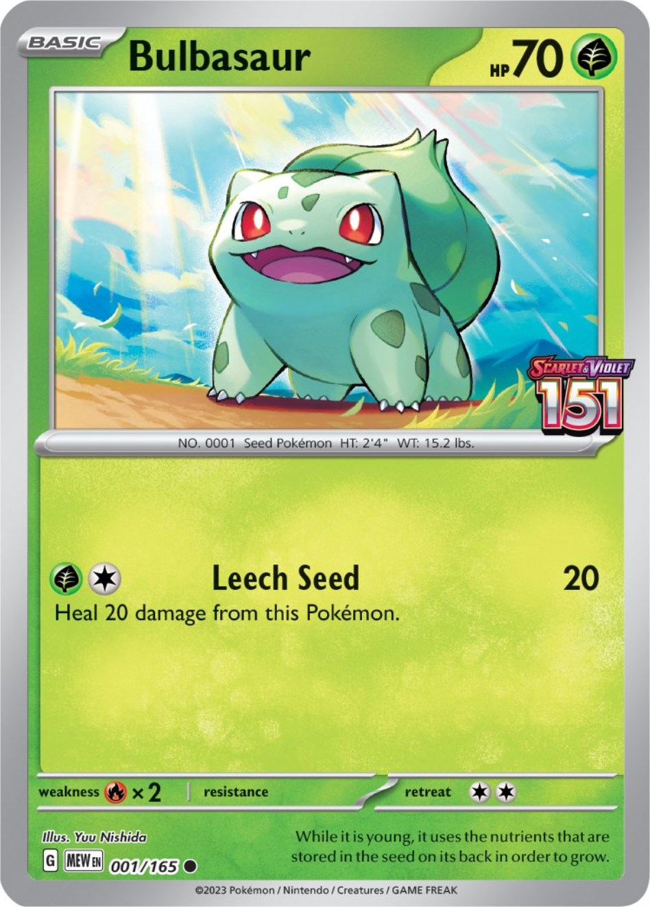 Bulbasaur (001/165) (Best Buy Exclusive) [Scarlet & Violet: 151] | Clutch Gaming