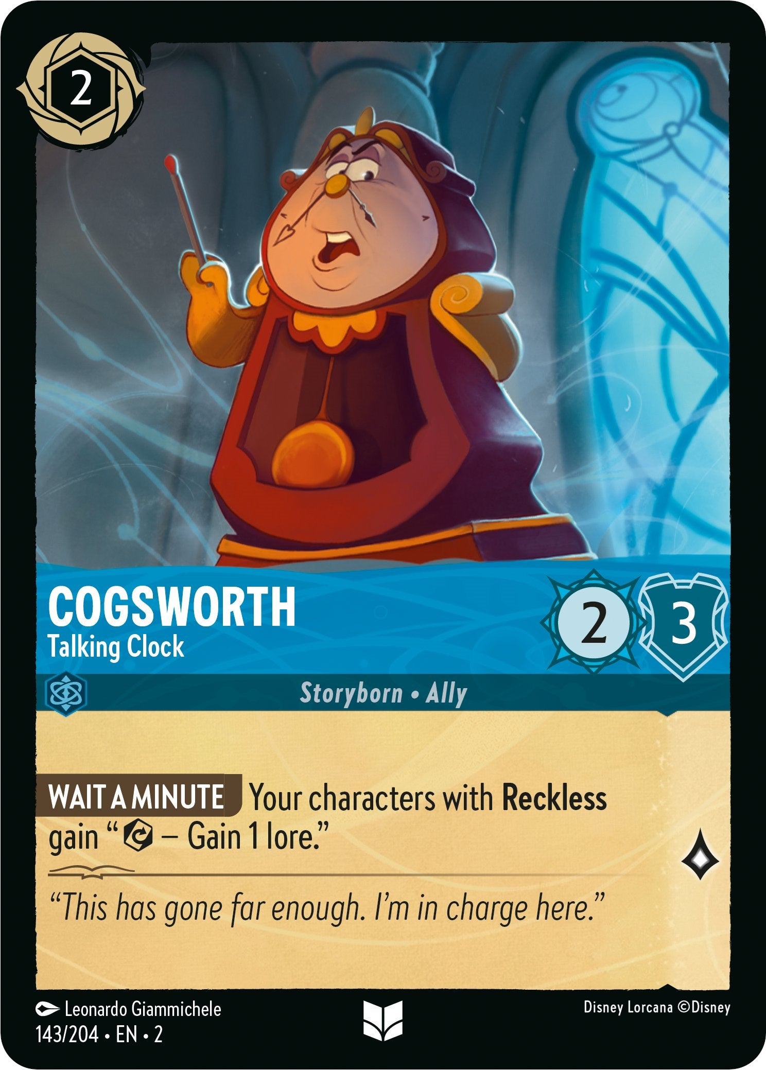 Cogsworth - Talking Clock (143/204) [Rise of the Floodborn] | Clutch Gaming
