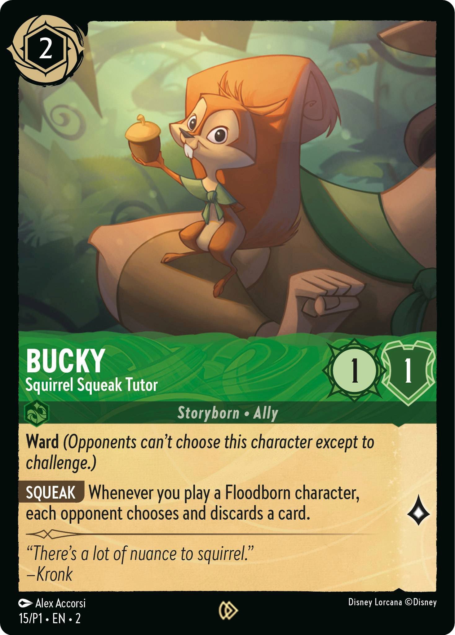 Bucky - Squirrel Squeak Tutor (15) [Promo Cards] | Clutch Gaming