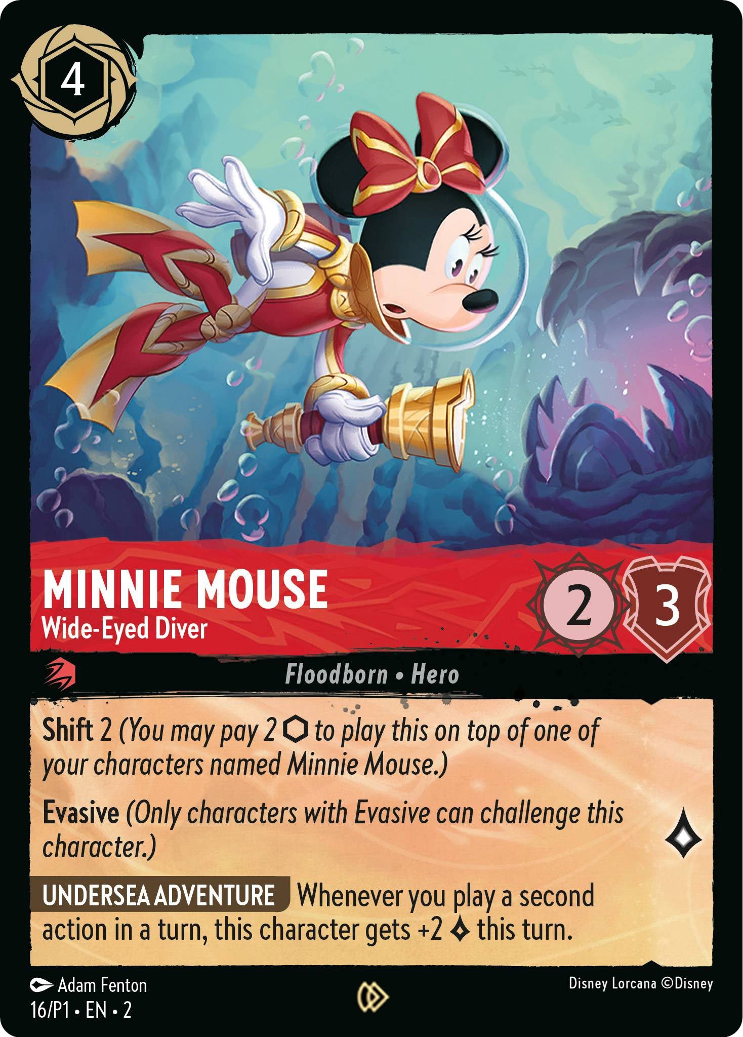 Minnie Mouse - Wide-Eyed Diver (16) [Promo Cards] | Clutch Gaming