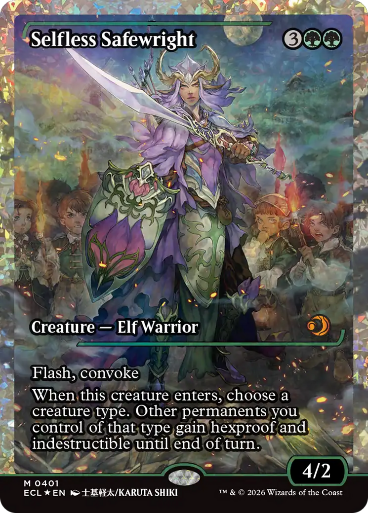 Selfless Safewright (Showcase) (Fracture Foil) [Lorwyn Eclipsed] | Clutch Gaming