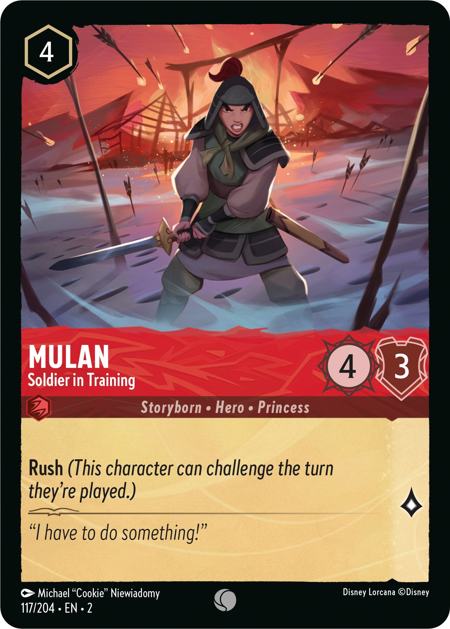 Mulan - Soldier in Training (117/204) [Rise of the Floodborn] | Clutch Gaming