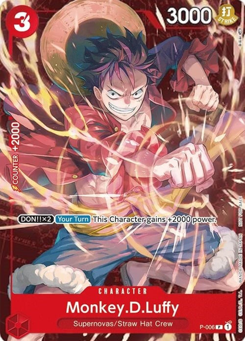 Monkey.D.Luffy (P-006) (Retail Promo) [One Piece Promotion Cards] | Clutch Gaming