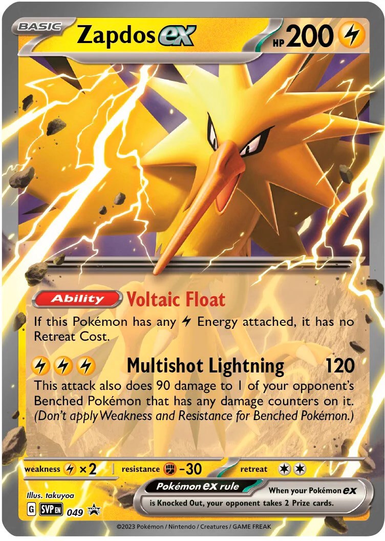 Zapdos ex (049) (Jumbo Card) [Scarlet & Violet: Black Star Promos] | Clutch Gaming