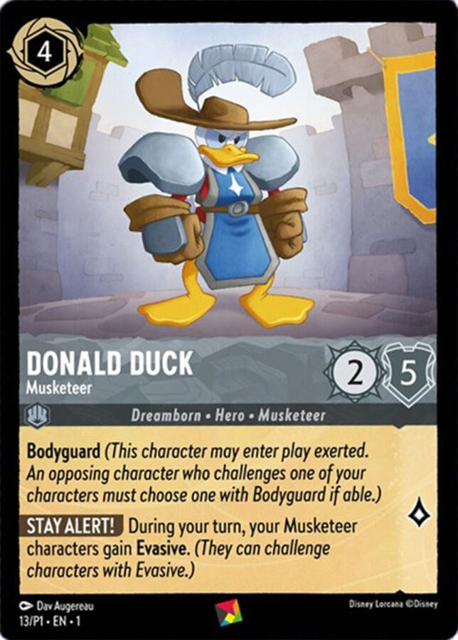 Donald Duck - Musketeer (13/P1) [Promo Cards] | Clutch Gaming