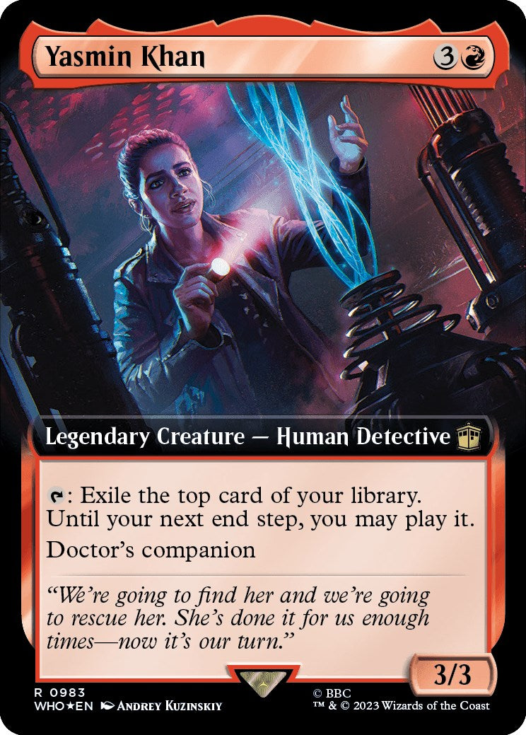 Yasmin Khan (Extended Art) (Surge Foil) [Doctor Who] | Clutch Gaming