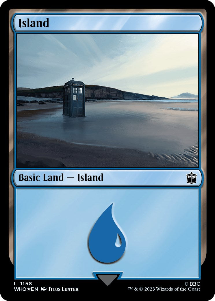 Island (1158) (Surge Foil) [Doctor Who] | Clutch Gaming