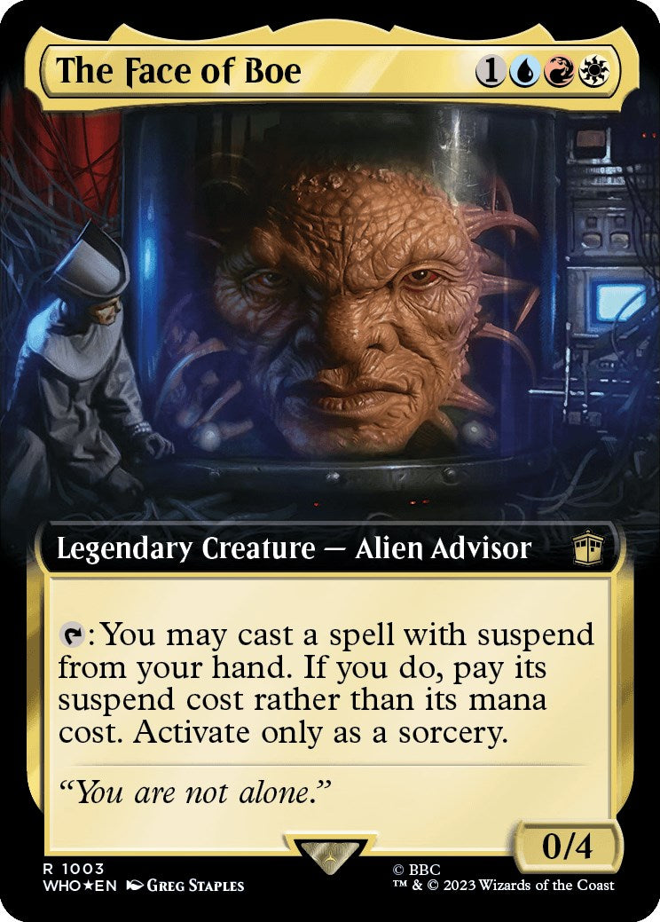 The Face of Boe (Extended Art) (Surge Foil) [Doctor Who] | Clutch Gaming