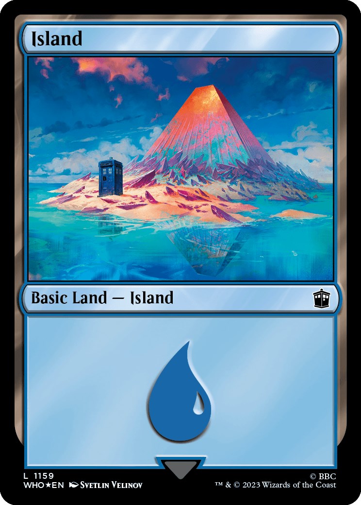 Island (1159) (Surge Foil) [Doctor Who] | Clutch Gaming