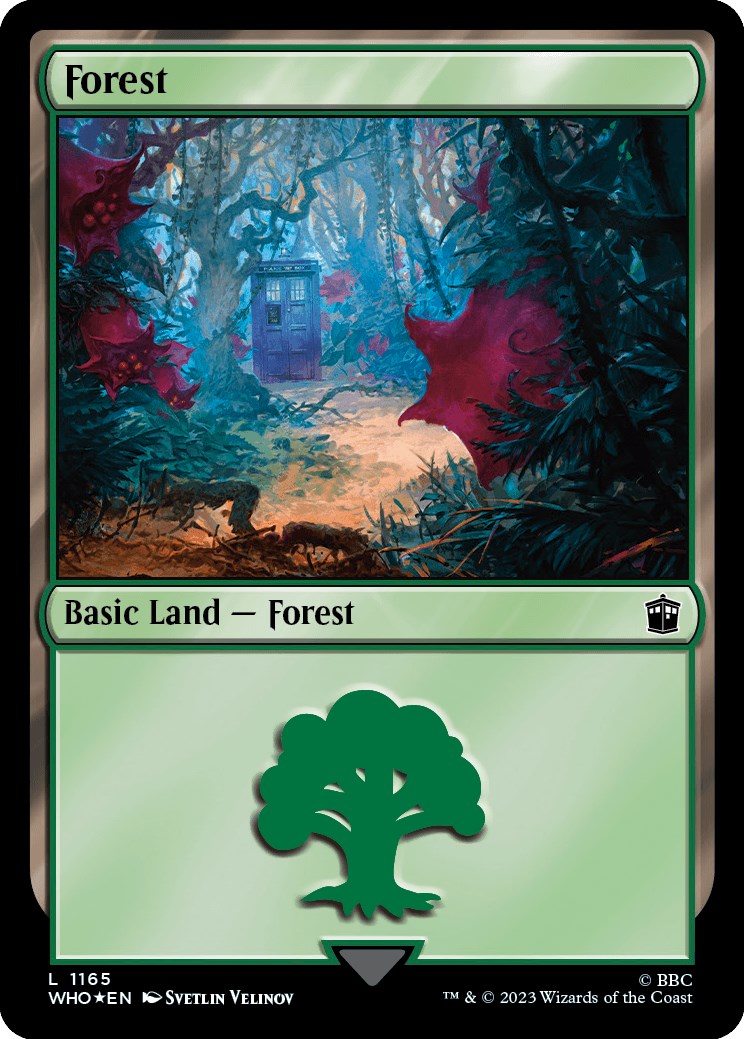 Forest (1165) (Surge Foil) [Doctor Who] | Clutch Gaming