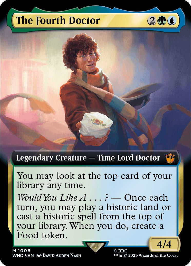 The Fourth Doctor (Extended Art) (Surge Foil) [Doctor Who] | Clutch Gaming