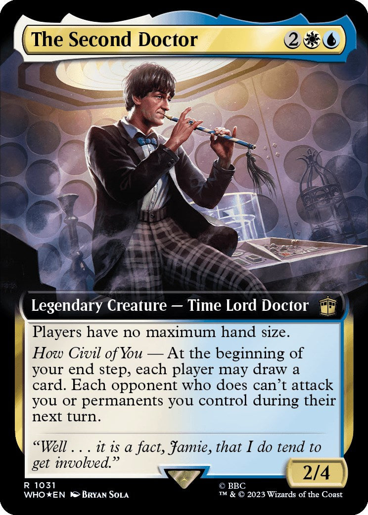 The Second Doctor (Extended Art) (Surge Foil) [Doctor Who] | Clutch Gaming