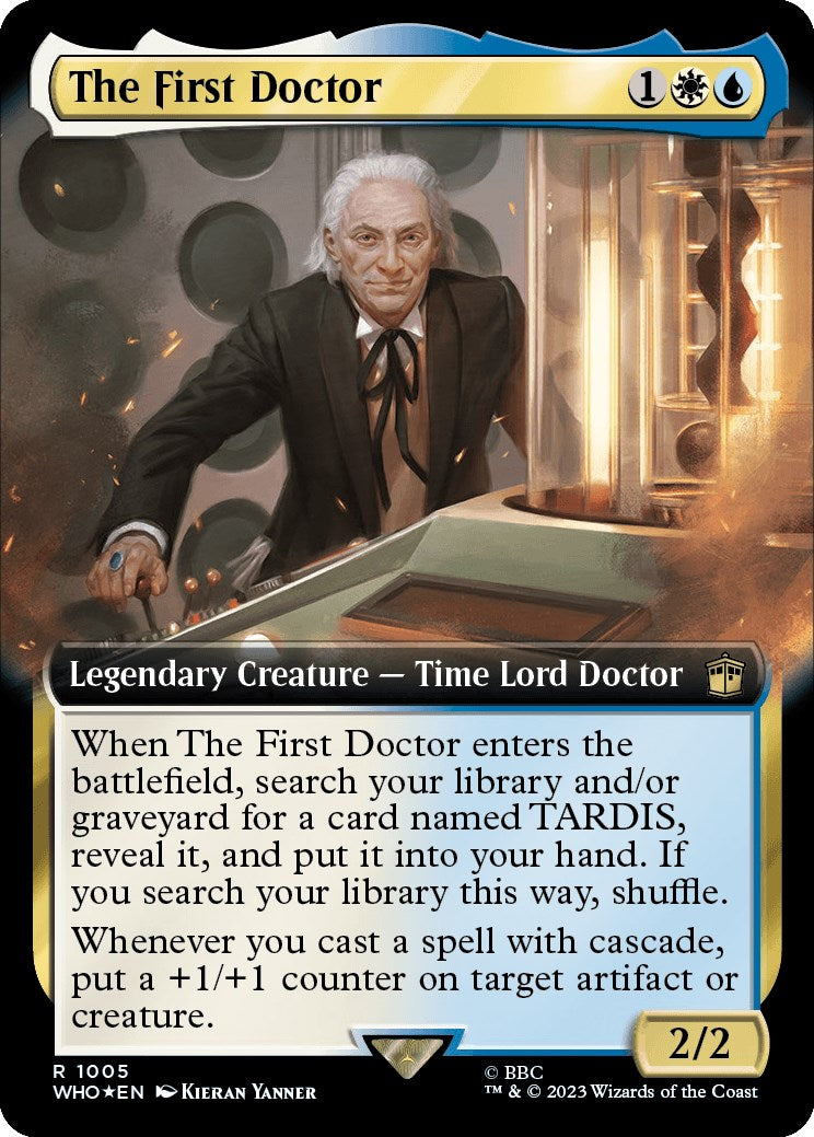 The First Doctor (Extended Art) (Surge Foil) [Doctor Who] | Clutch Gaming