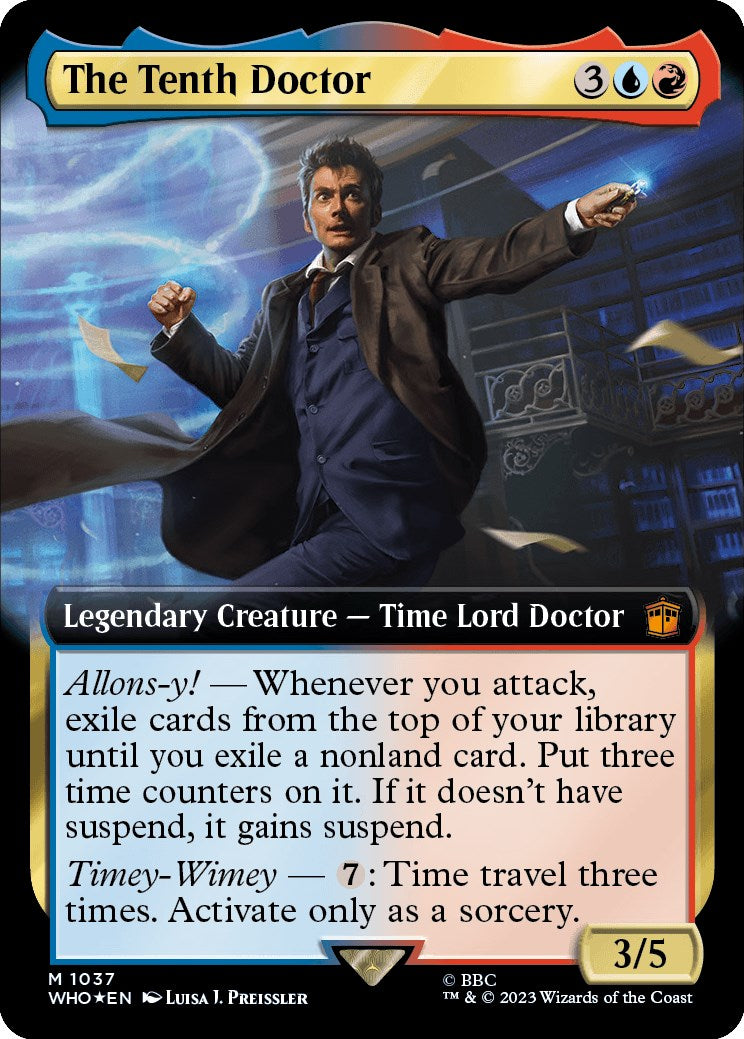 The Tenth Doctor (Extended Art) (Surge Foil) [Doctor Who] | Clutch Gaming