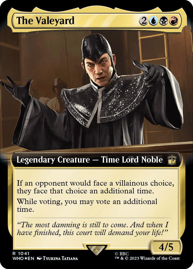 The Valeyard (Extended Art) (Surge Foil) [Doctor Who] | Clutch Gaming