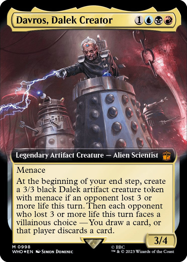 Davros, Dalek Creator (Extended Art) (Surge Foil) [Doctor Who] | Clutch Gaming