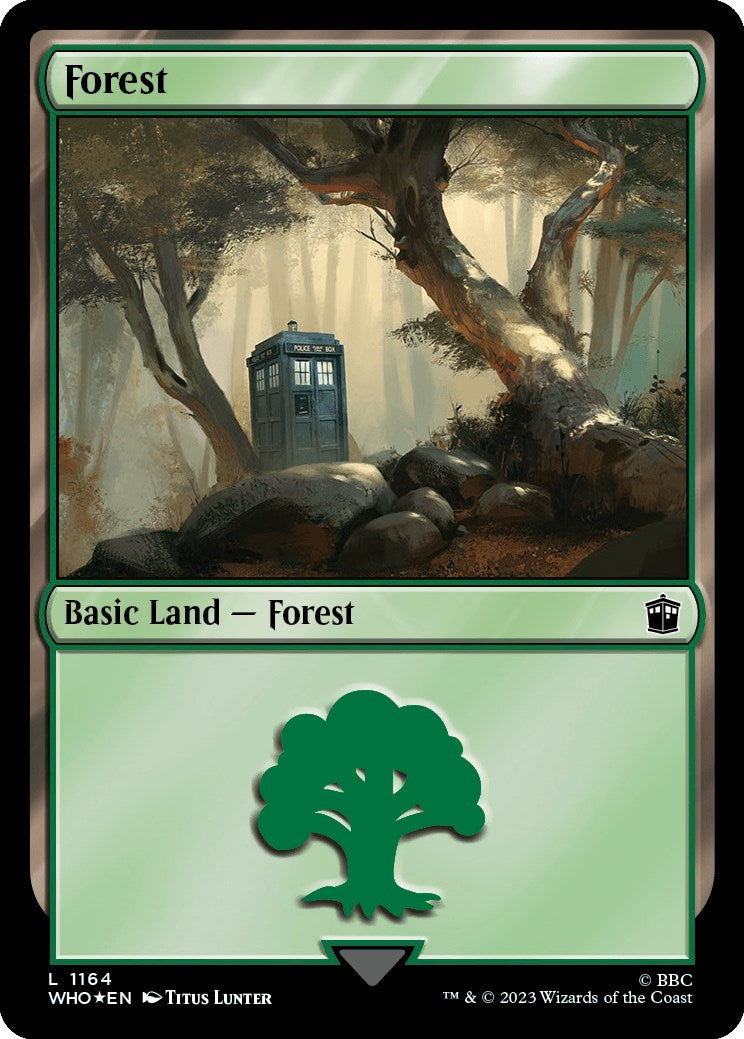 Forest (1164) (Surge Foil) [Doctor Who] | Clutch Gaming