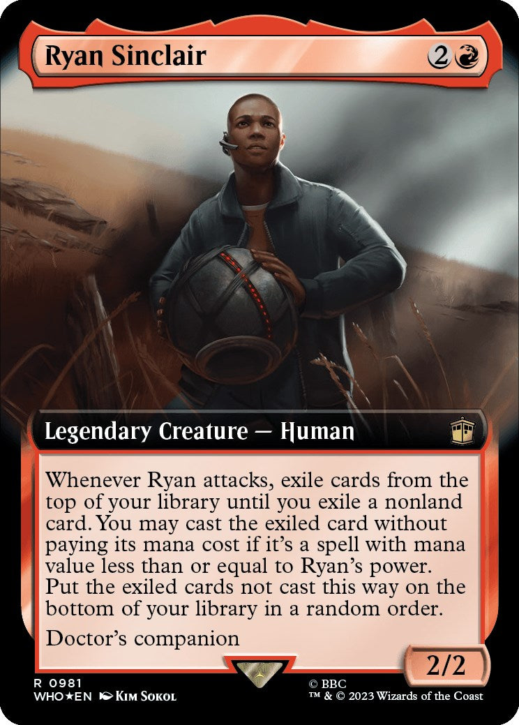 Ryan Sinclair (Extended Art) (Surge Foil) [Doctor Who] | Clutch Gaming