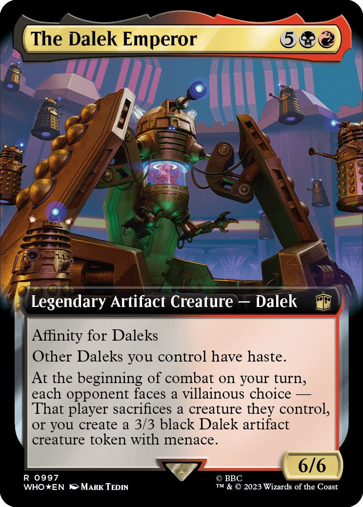 The Dalek Emperor (Extended Art) (Surge Foil) [Doctor Who] | Clutch Gaming