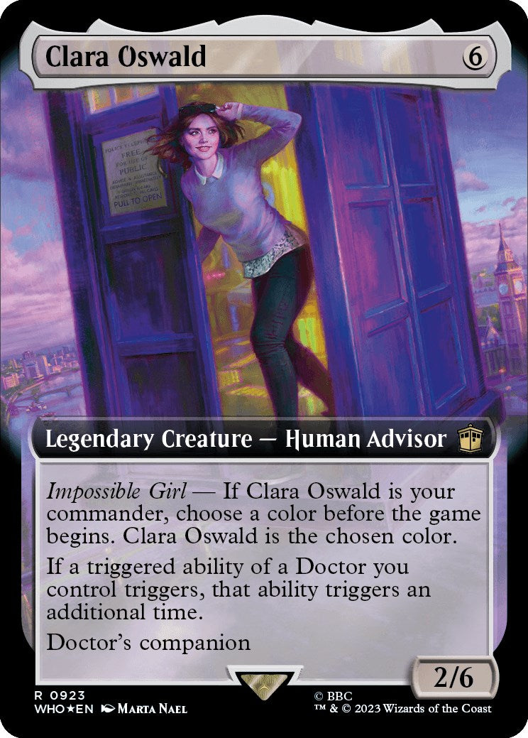 Clara Oswald (Extended Art) (Surge Foil) [Doctor Who] | Clutch Gaming