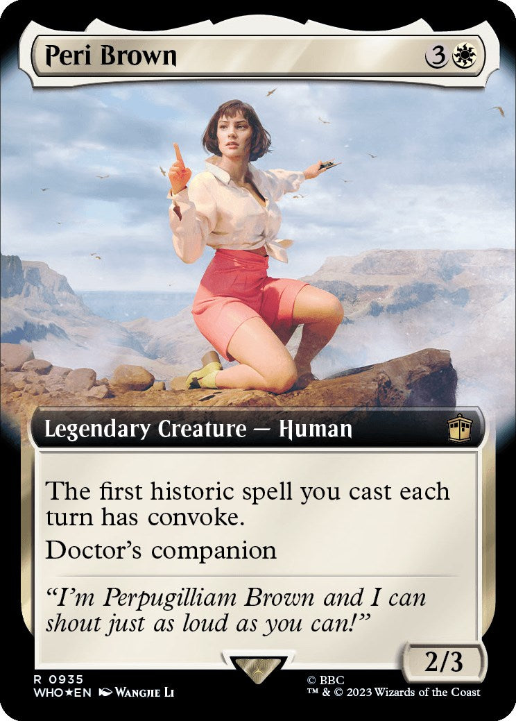 Peri Brown (Extended Art) (Surge Foil) [Doctor Who] | Clutch Gaming