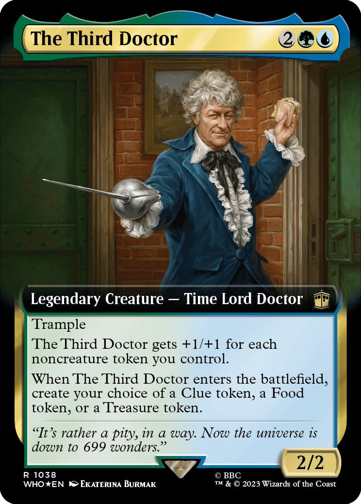 The Third Doctor (Extended Art) (Surge Foil) [Doctor Who] | Clutch Gaming