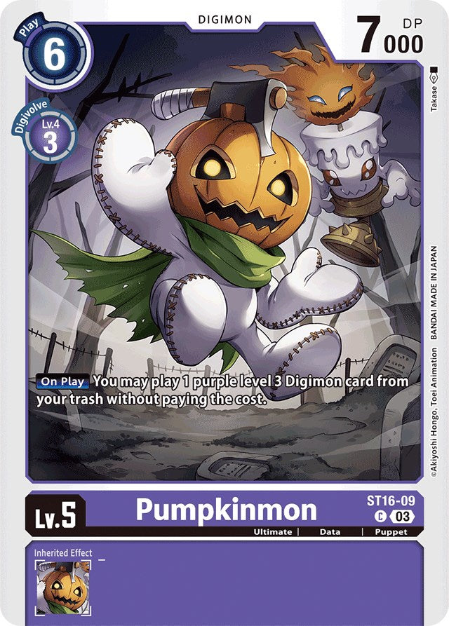 Pumpkinmon [ST16-09] [Starter Deck: Wolf of Friendship] | Clutch Gaming