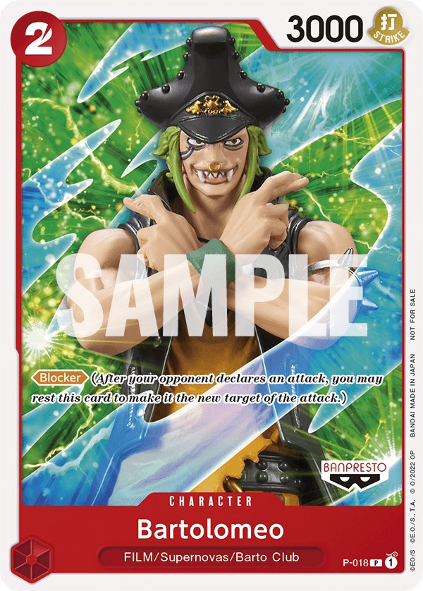 Bartolomeo (One Piece Film Red) [One Piece Promotion Cards] | Clutch Gaming