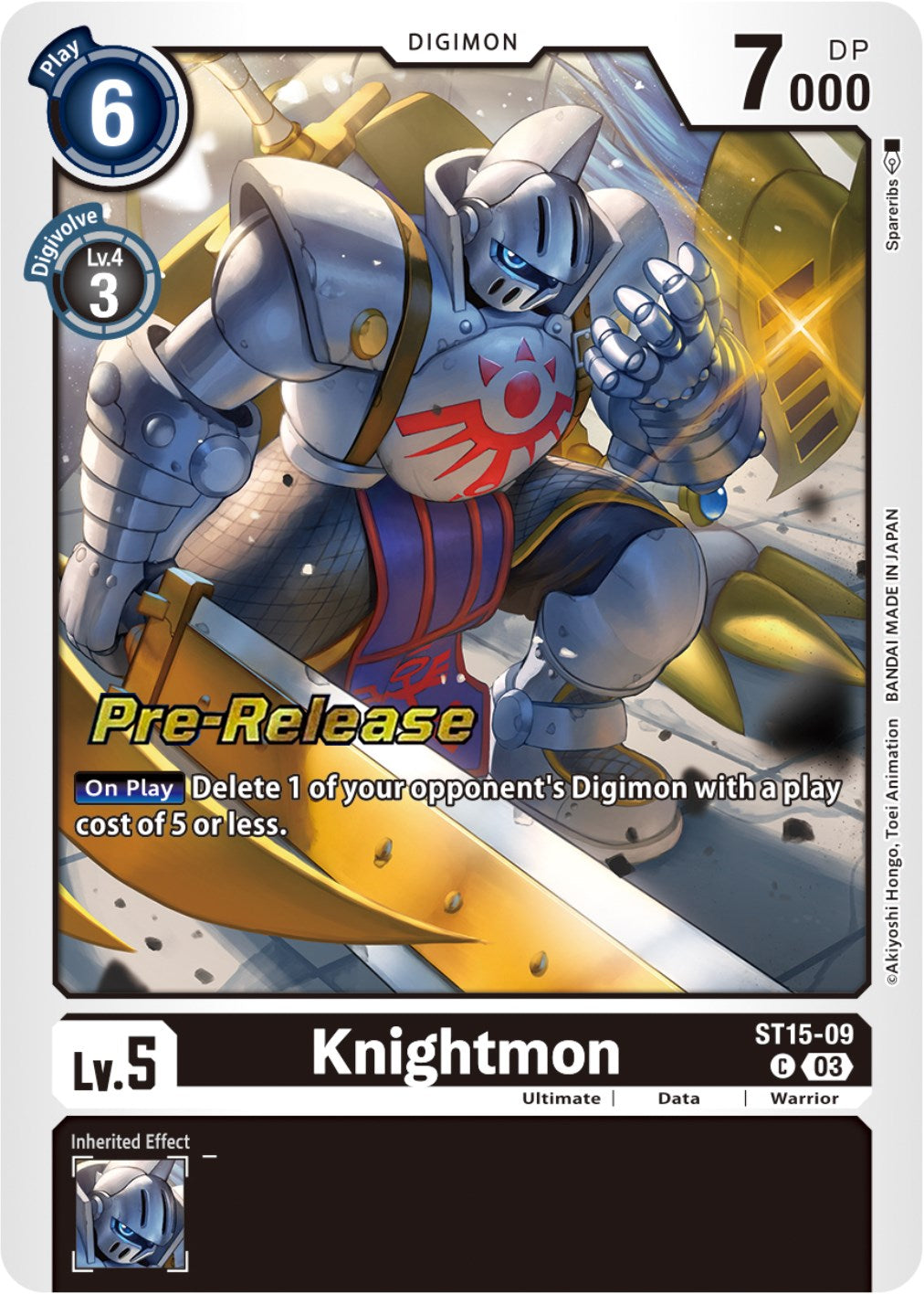 Knightmon [ST15-09] [Starter Deck: Dragon of Courage Pre-Release Cards] | Clutch Gaming