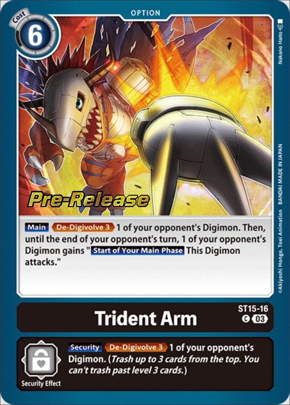 Trident Arm [ST15-16] [Starter Deck: Dragon of Courage Pre-Release Cards] | Clutch Gaming