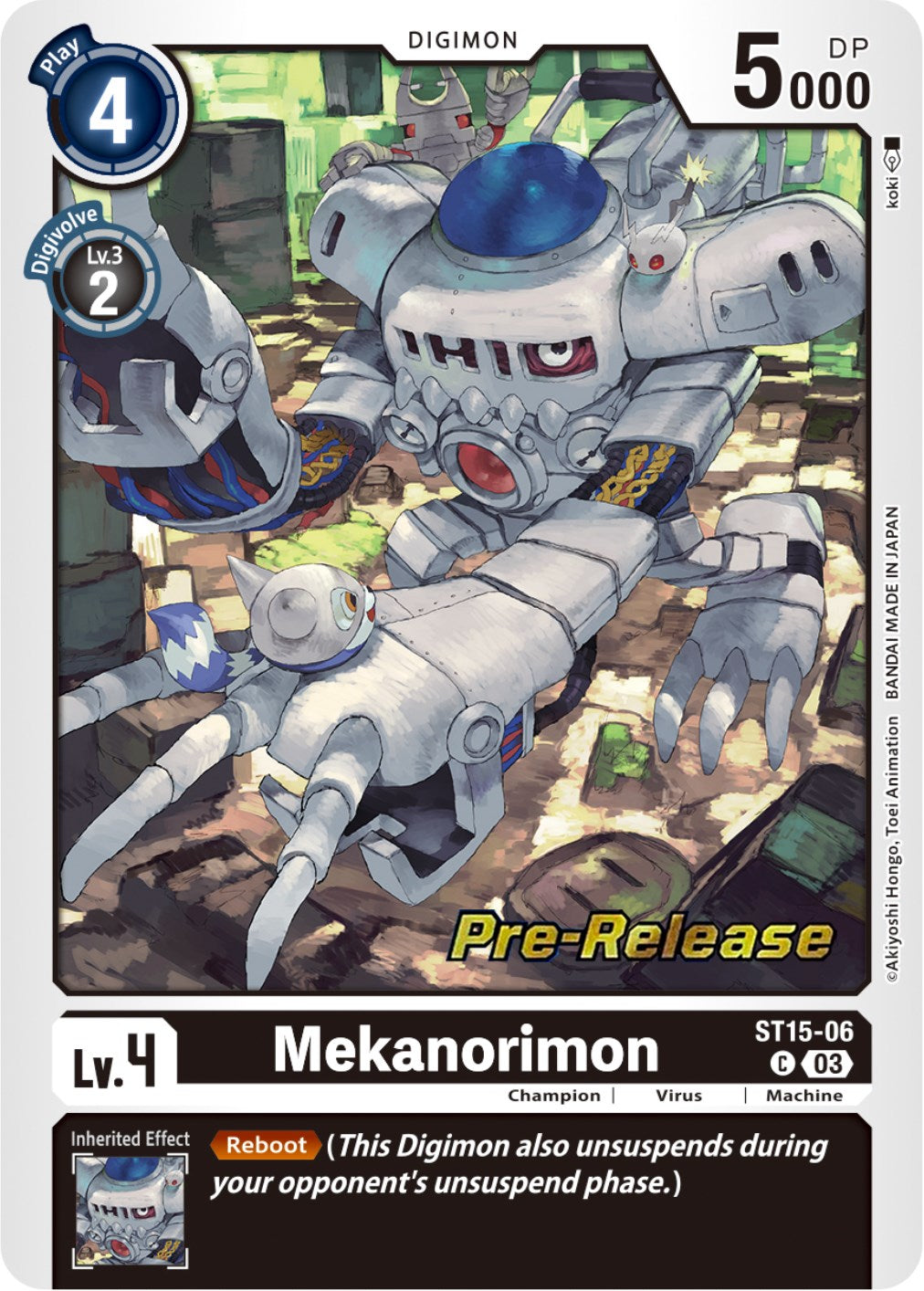 Mekanorimon [ST15-06] [Starter Deck: Dragon of Courage Pre-Release Cards] | Clutch Gaming