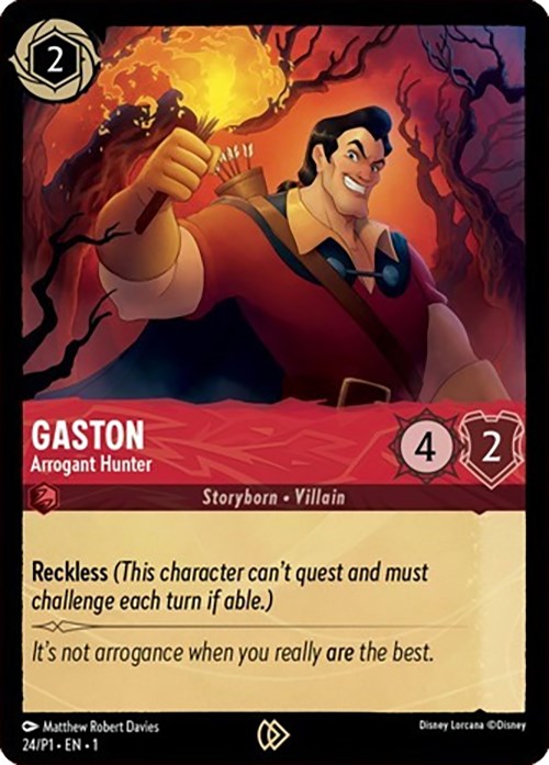 Gaston - Arrogant Hunter (24) [Promo Cards] | Clutch Gaming