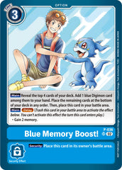 Blue Memory Boost! [P-036] (NYCC 2023 Demo Deck) [Promotional Cards] | Clutch Gaming