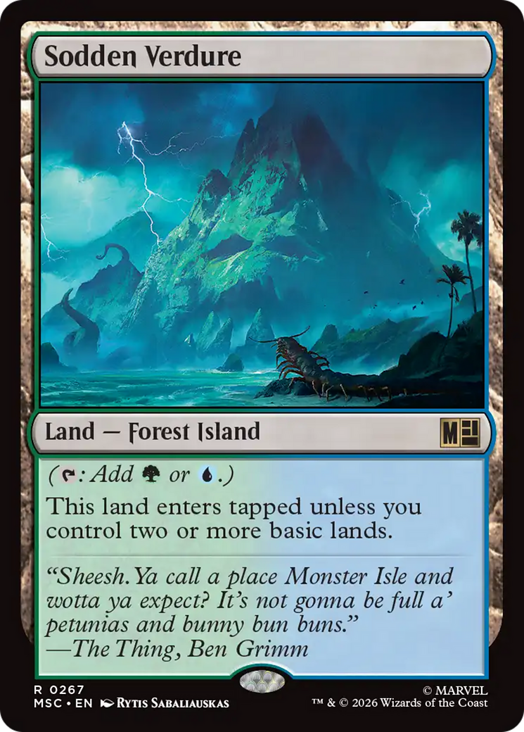 Sodden Verdure (Surge Foil) [Marvel Super Heroes Commander] | Clutch Gaming