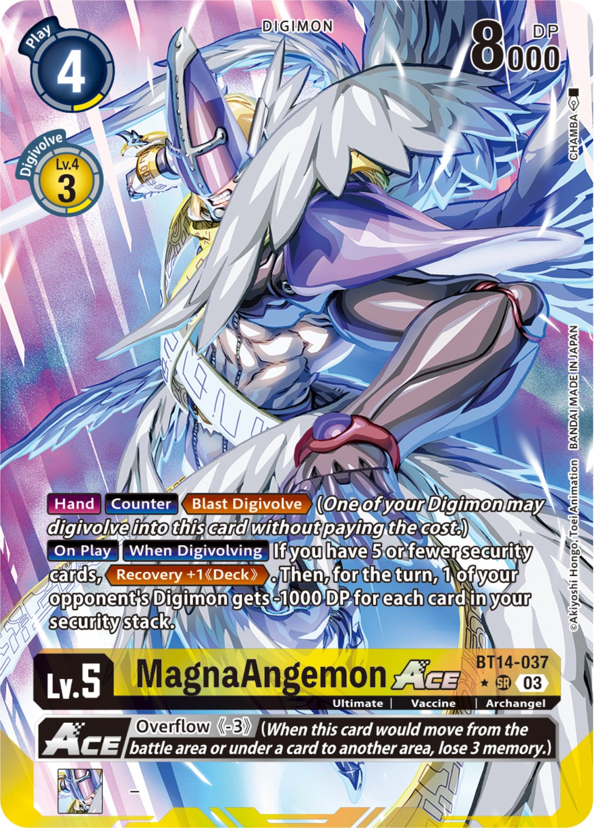 MagnaAngemon Ace [BT14-037] (English Exclusive Alternate Art) [Blast Ace] | Clutch Gaming