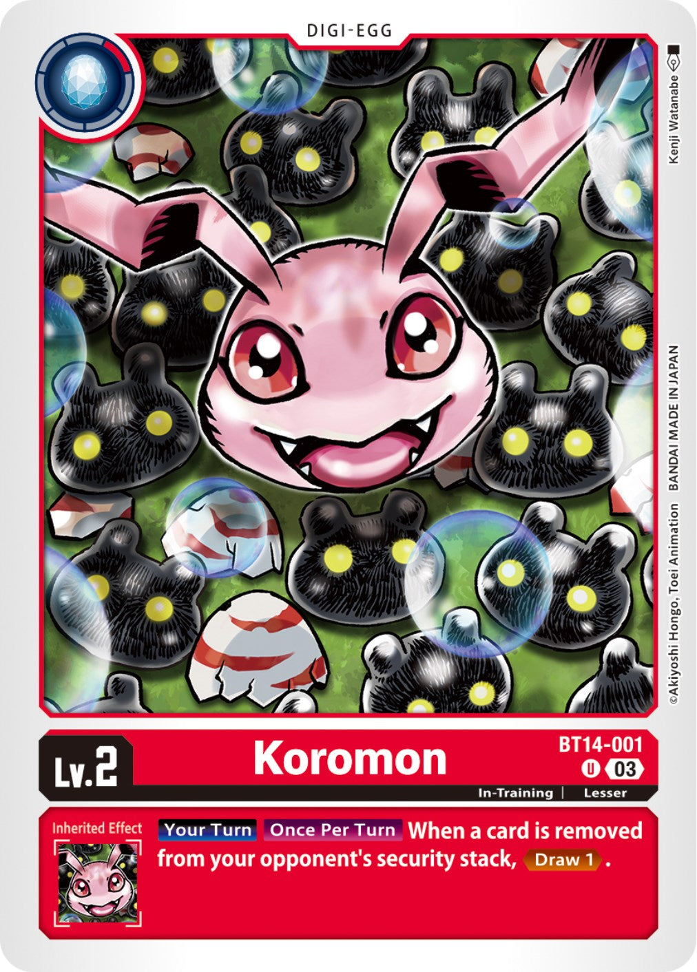 Koromon [BT14-001] [Blast Ace] | Clutch Gaming