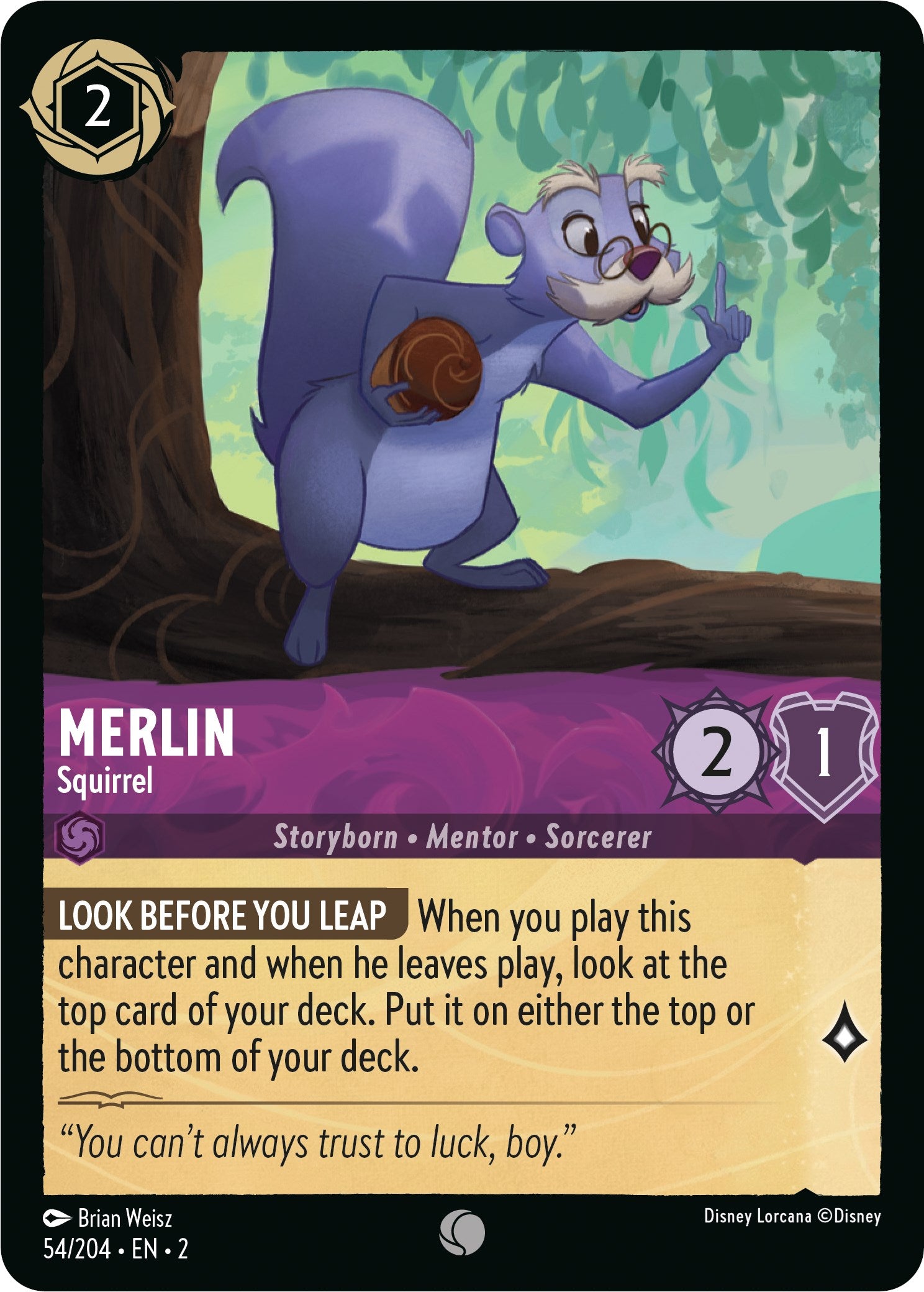 Merlin - Squirrel (54/204) [Rise of the Floodborn] | Clutch Gaming